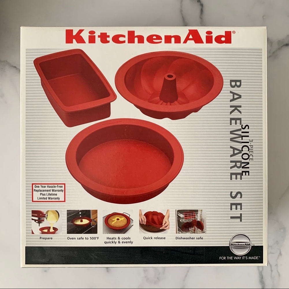 KitchenAid 3-Piece Silicone Bakeware Set